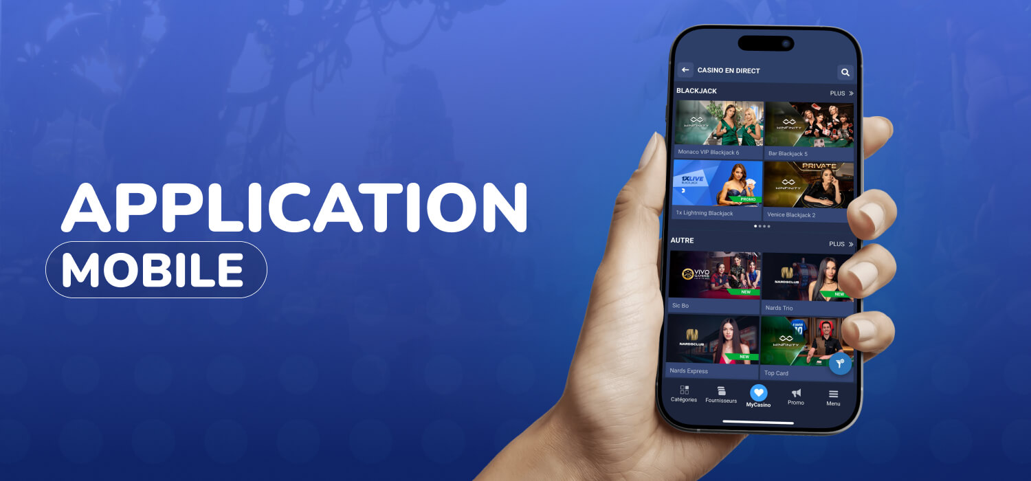 Application mobile pour les paris sur le football