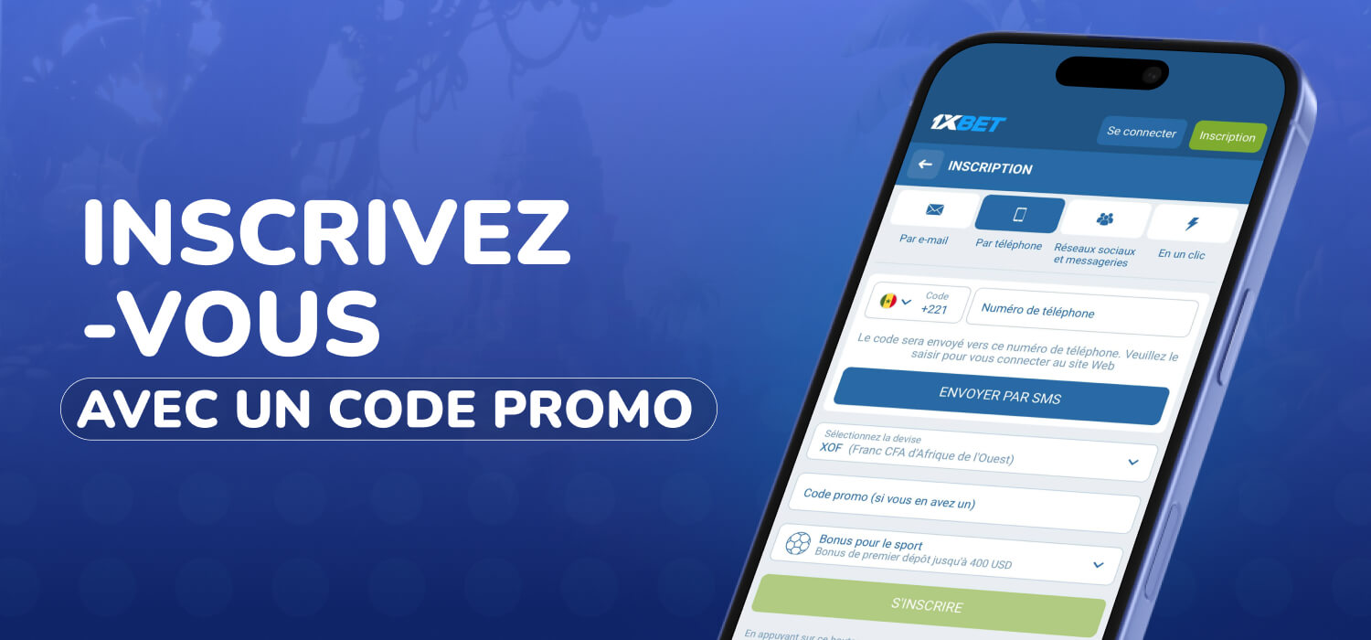 Comment s'inscrire avec un code promotionnel