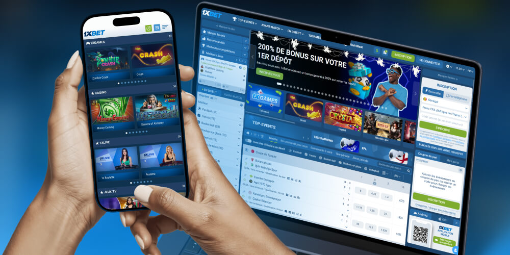 Visitez le site web de 1xbet