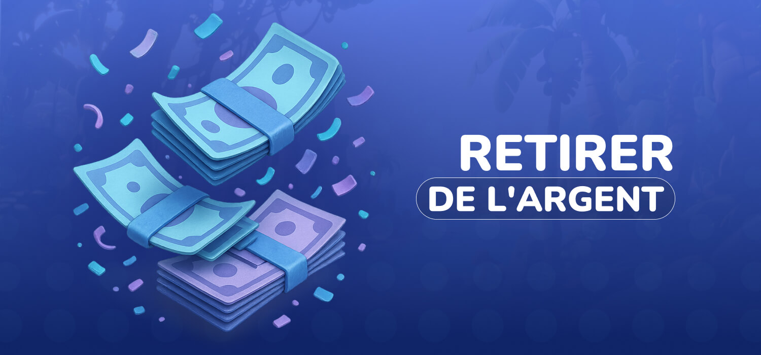 Retirer de l'argent de 1xbet